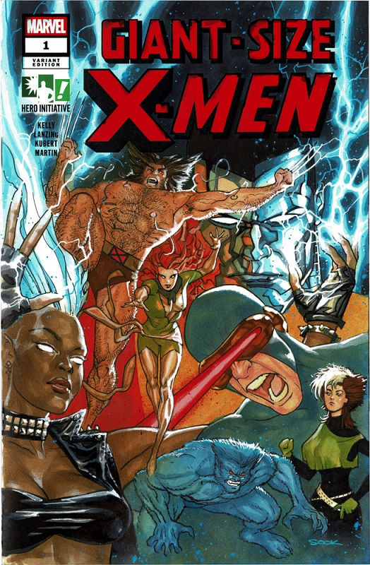 Hero Initiative’s Giant-Size X-Men 100 Project cover by Ryan Sook