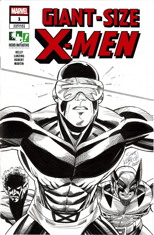 Hero Initiative’s Giant-Size X-Men 100 Project cover by Scott Koblish