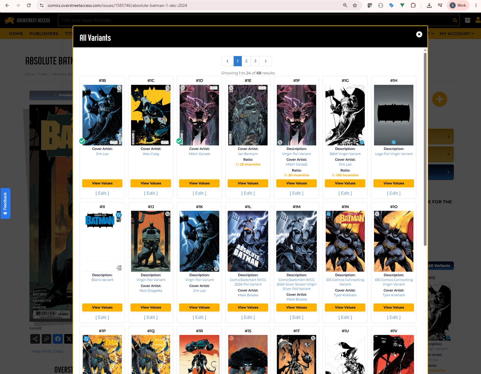 New Variant Display Mode