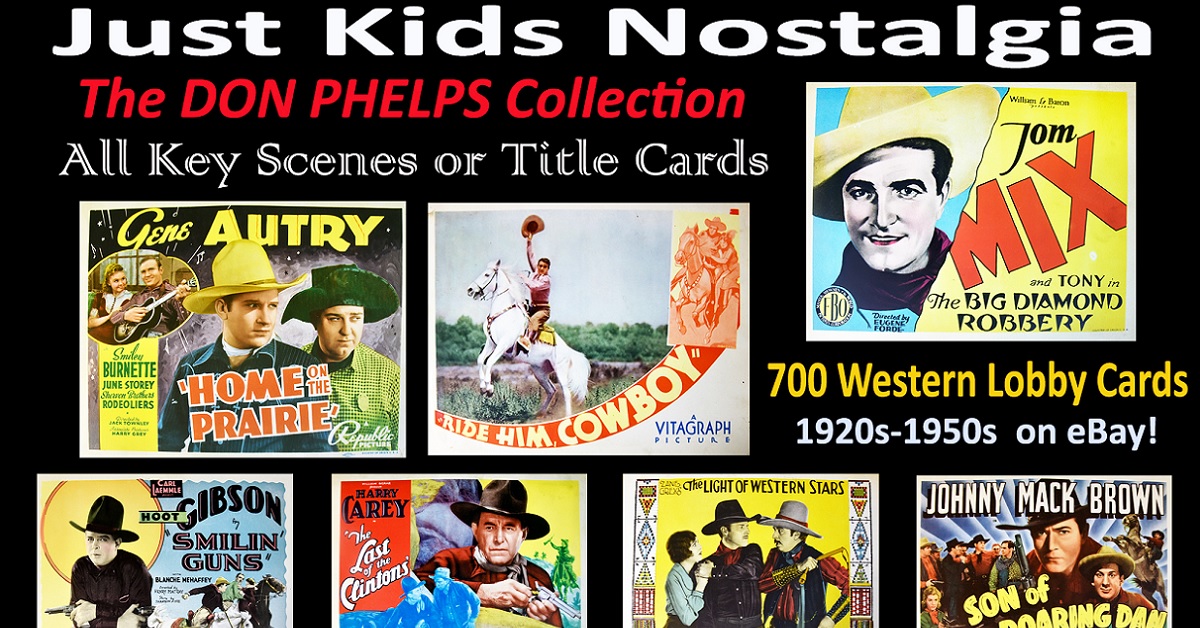 Just Kids Nostalgia to Sell Western Lobby Card Collection