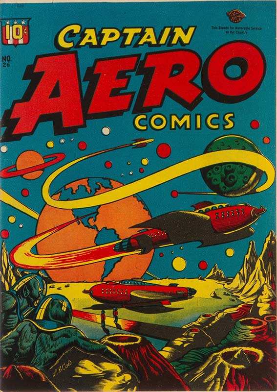 L.B. Cole’s Captain Aero Comics #26 cover