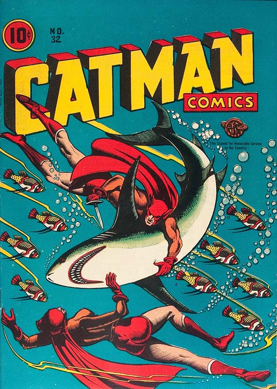 L.B. Cole’s Catman Comics #32 cover