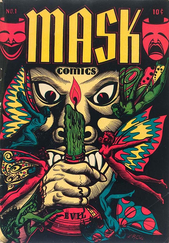L.B. Cole’s Mask Comics #1 cover