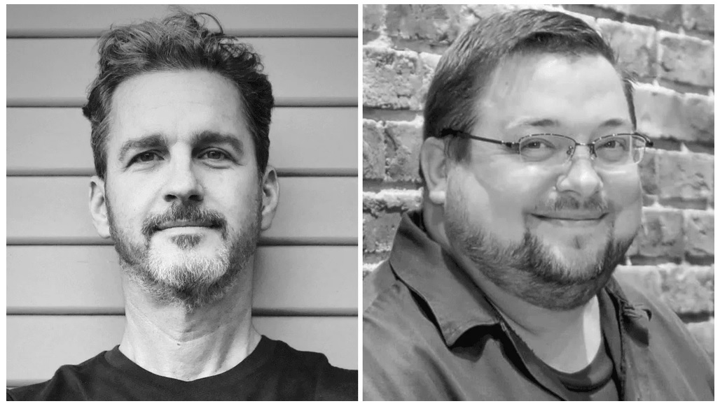 Marvel New and former Editor in Chief Stephen Wacker (L) and C.B. Cebulski (R)