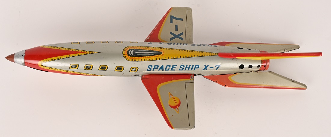 Milestone antique toy auction Masudaya tin Space Ship X-7