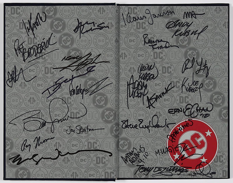 MyComicShop History of the DC Universe signed first edition hardcover