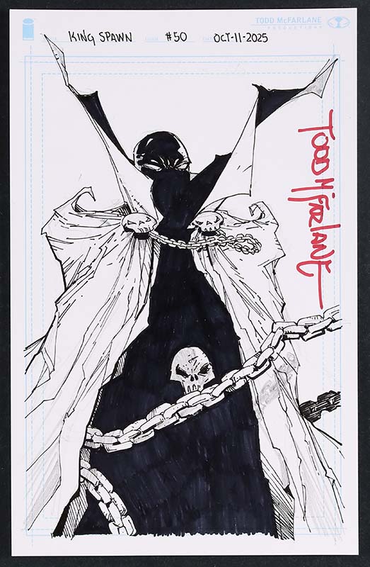MyComicShop King Spawn #50 1 of 1,000 incentive sketch by Todd McFarlane