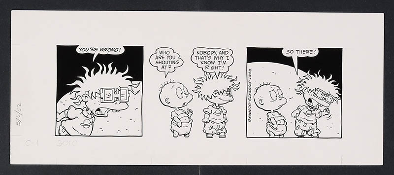 MyComicShop Rugrats comic strip art by Scott Roberts and Will Blyberg