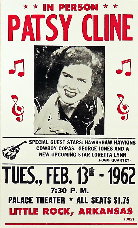 Patsy Cline Palace Theater poster