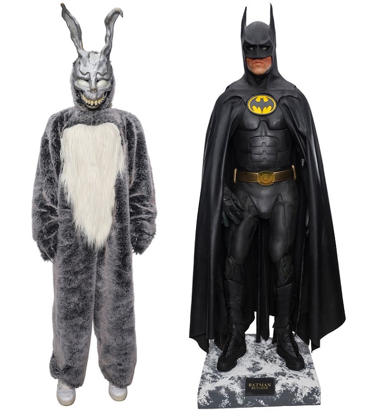 Propstore Donnie Darko and Batman Returns suits