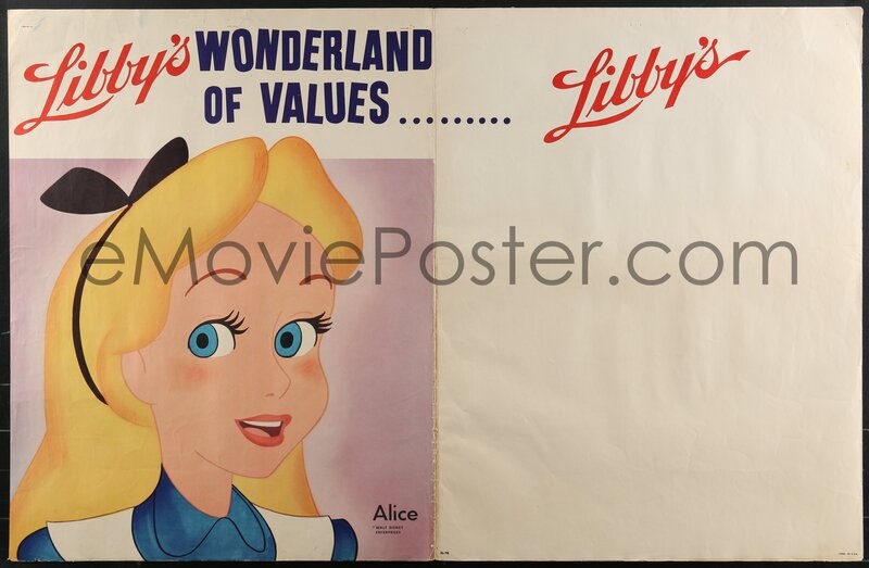 eMoviePoster Alice In Wonderland advertising poster