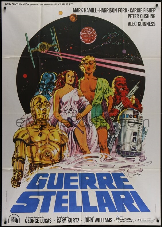 eMoviePoster auction Italian Star Wars one-panel