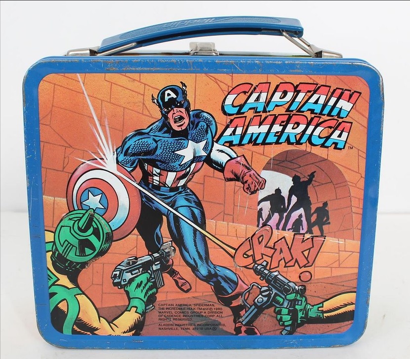 Aladdin Industries Captain America lunch box
