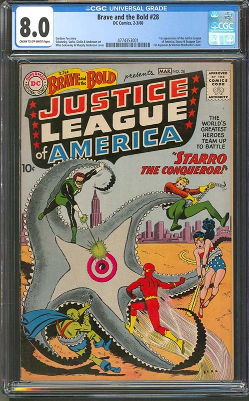 Comic sales on eBay Brave and the Bold #28