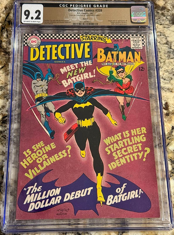 Comic sales on eBay Detective Comics #359