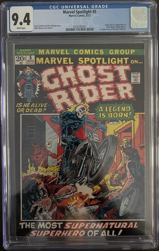 Comic sales on eBay Marvel Spotlight #5