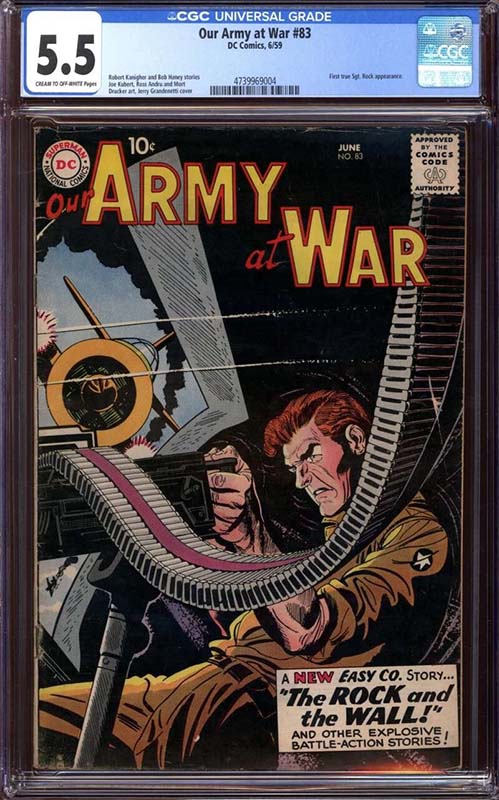 Comic sales on eBay Our Army at War #83