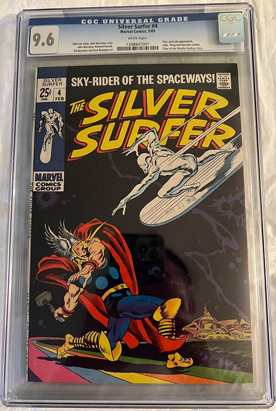 Comic sales on eBay Silver Surfer #4