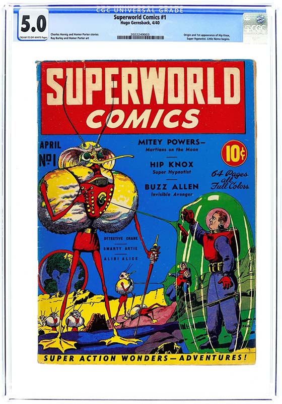Comic sales on eBay Superworld Comics #1