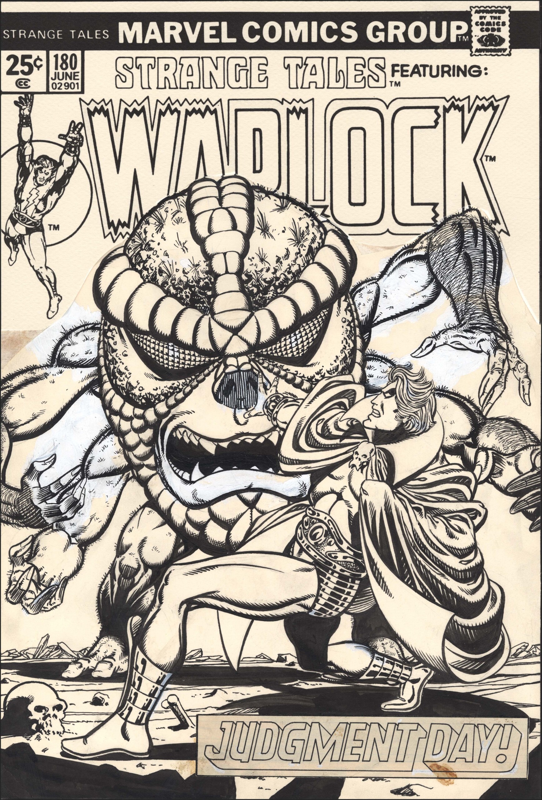 ComicLink Jim Starlin Strange Tales #180 cover
