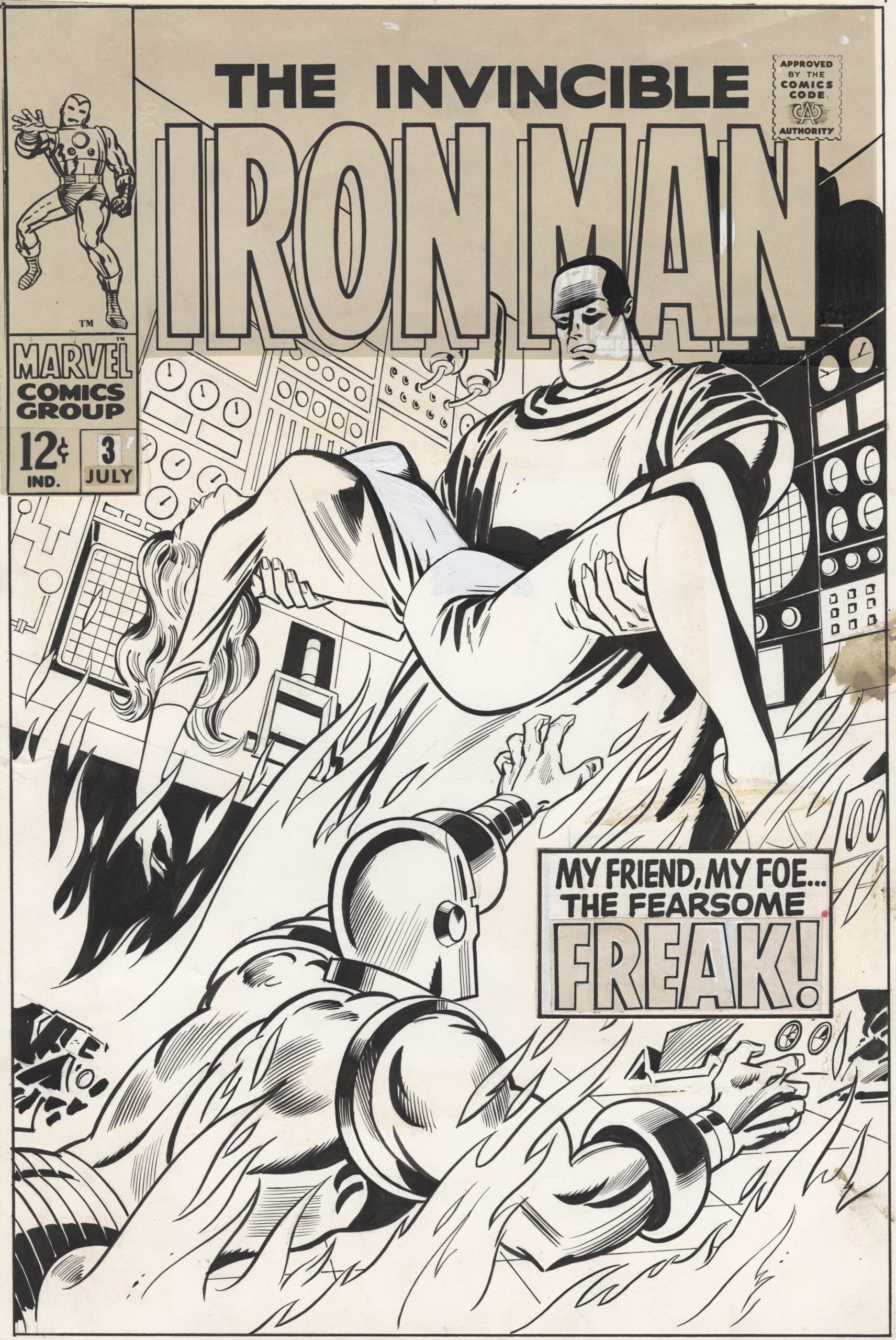 ComicLink Johnny Craig Iron Man #3 cover