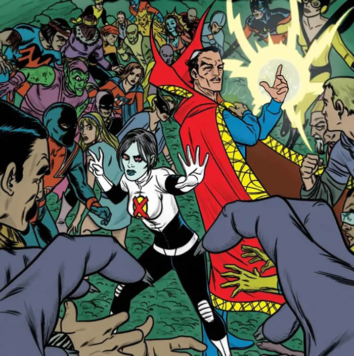 Dead Girl in her X-Statix book
