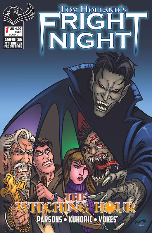 Fright Night The Witching Hour variant cover by Buz Hasson