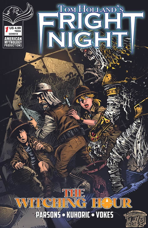 Fright Night The Witching Hour variant cover by Neil Vokes