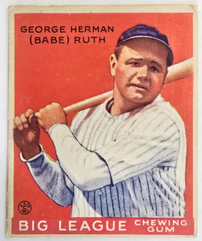 Grant Zahajko Auctions Babe Ruth Goudey card