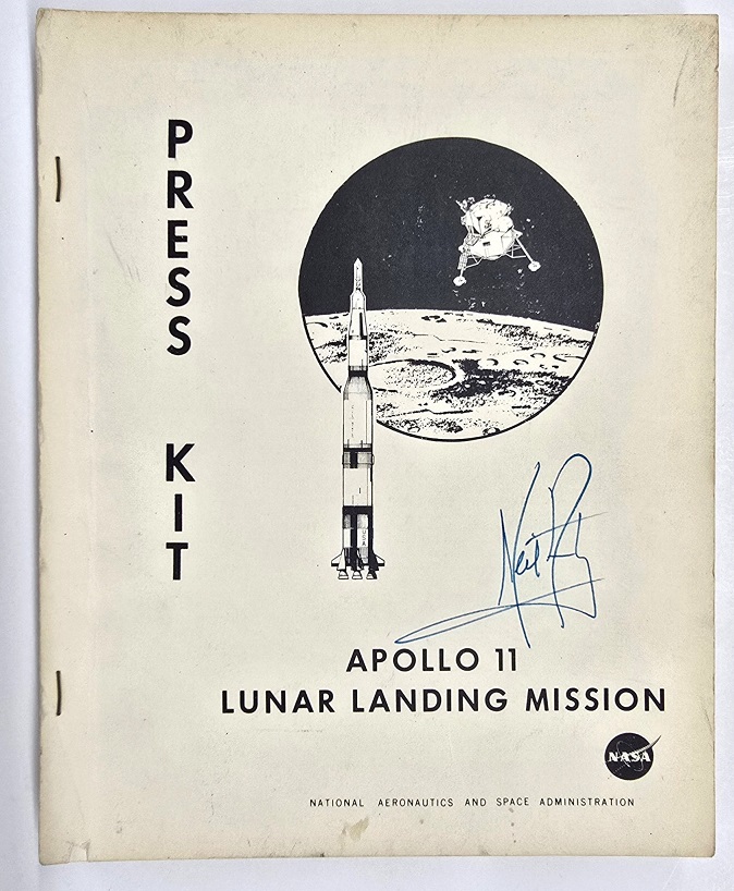 Grant Zahajko Auctions Neil Armstrong’s signed Apollo 11 manual