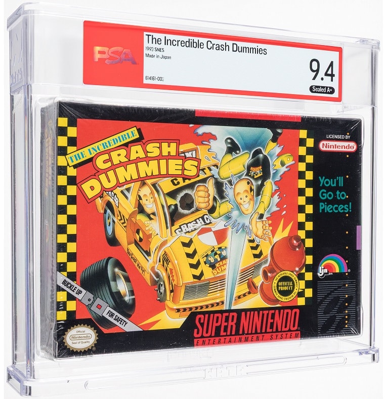 Heritage weekly auction The Incredible Crash Dummies for SNES