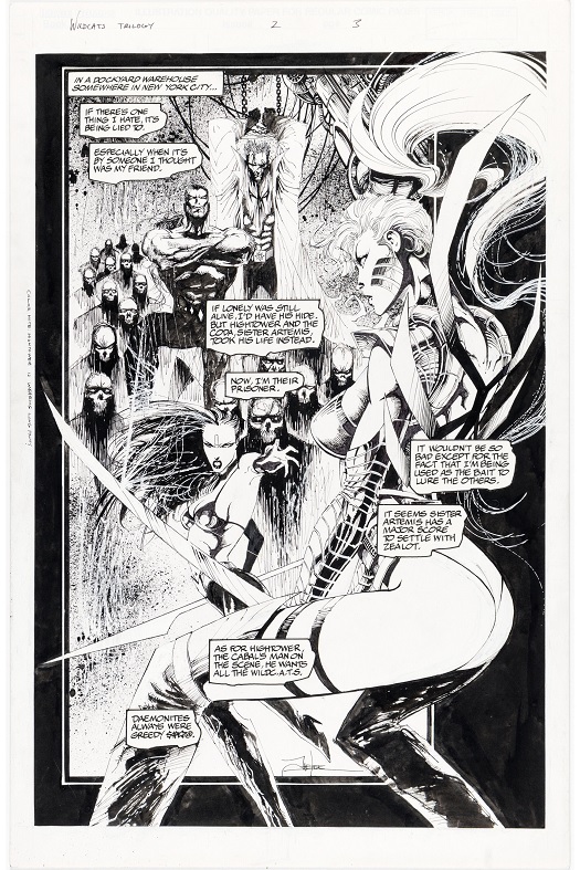 Heritage weekly auctions Jae Lee’s WildC.A.T.s Trilogy #2 splash page 3