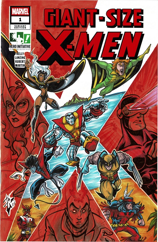 Hero Initiative Giant-Size X-Men 100 Project art by Benjamin Glendenning