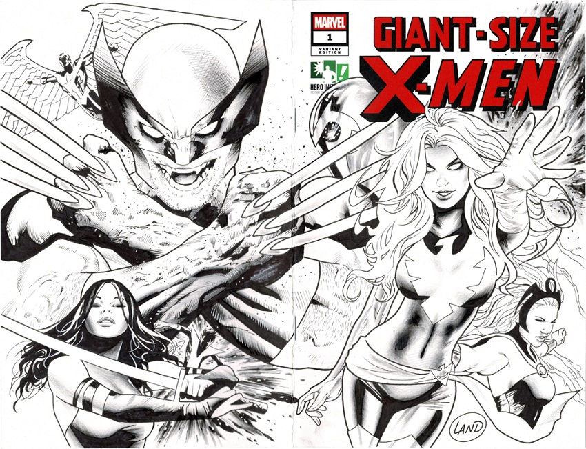 Hero Initiative Giant-Size X-Men 100 Project art by Greg Land