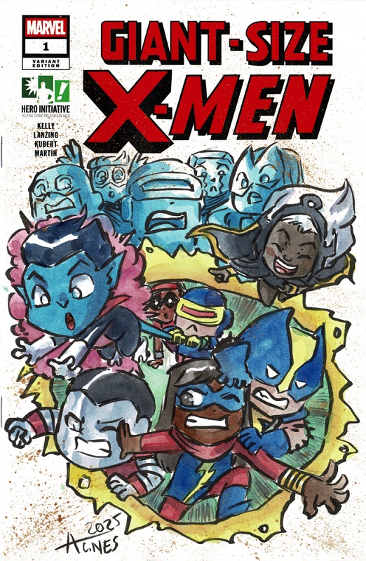 Hero Initiative Giant-Size X-Men 100 Project cover by Agnes Garbowska