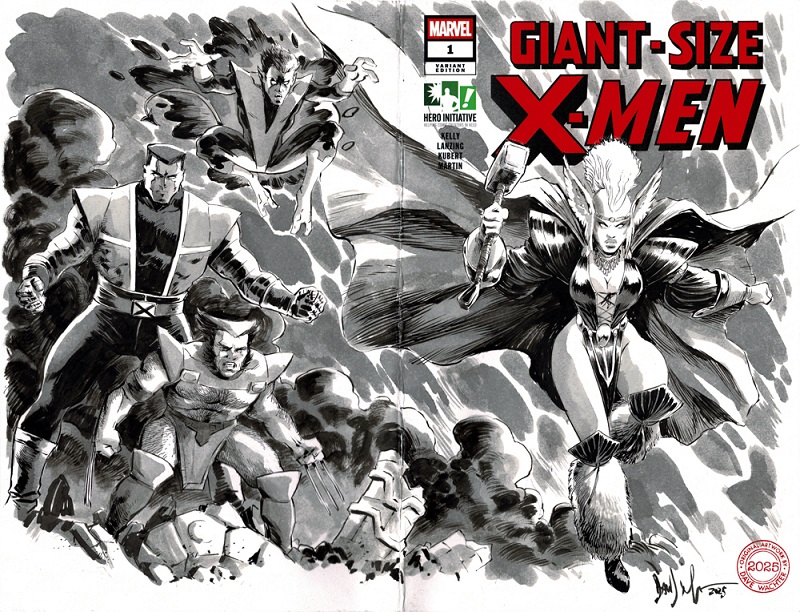 Hero Initiative’s Giant-Size X-Men 100 Project cover by Dave Wachter
