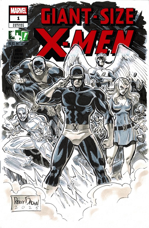 Hero Initiative’s Giant-Size X-Men 100 Project cover by Reilly Brown