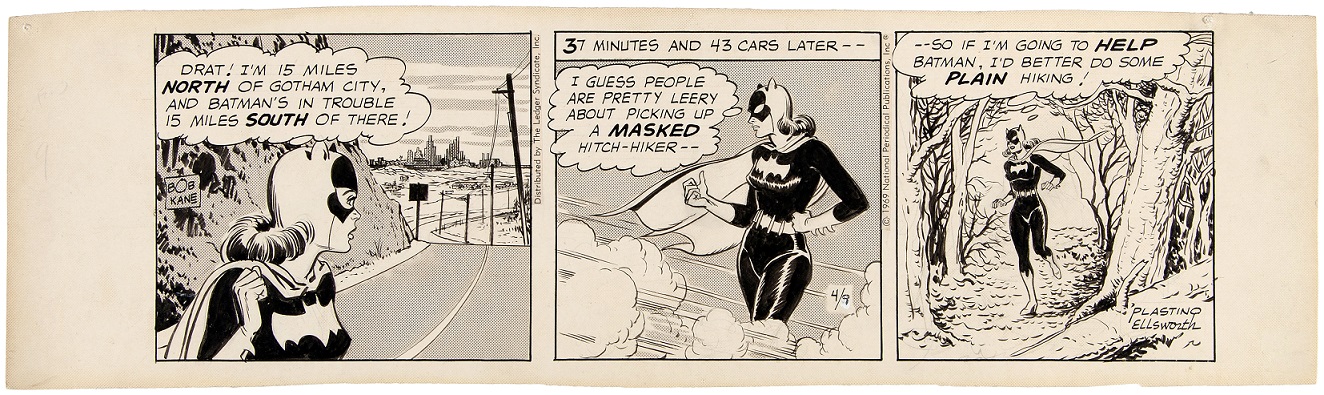 Inside the Guide Batman daily strip featuring Batgirl