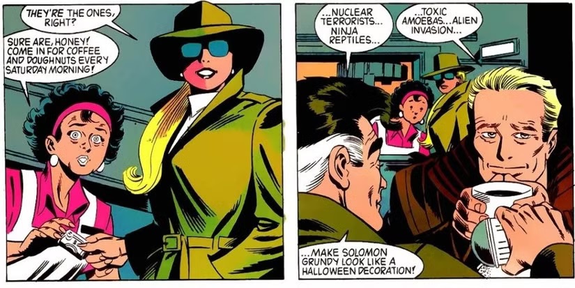 Jesse Quick studying the Justice Society for her thesis