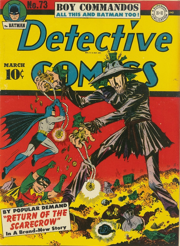 Scarecrow on the cover of Detective Comics #73