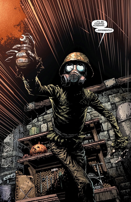Scarecrow with his super toxin