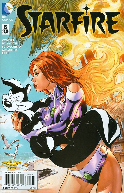 Starfire #6 Looney Tunes variant by Emanuela Lupacchino