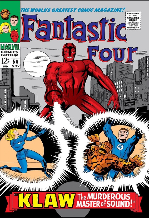 Ulysses Klaw on the cover of Fantastic Four #56