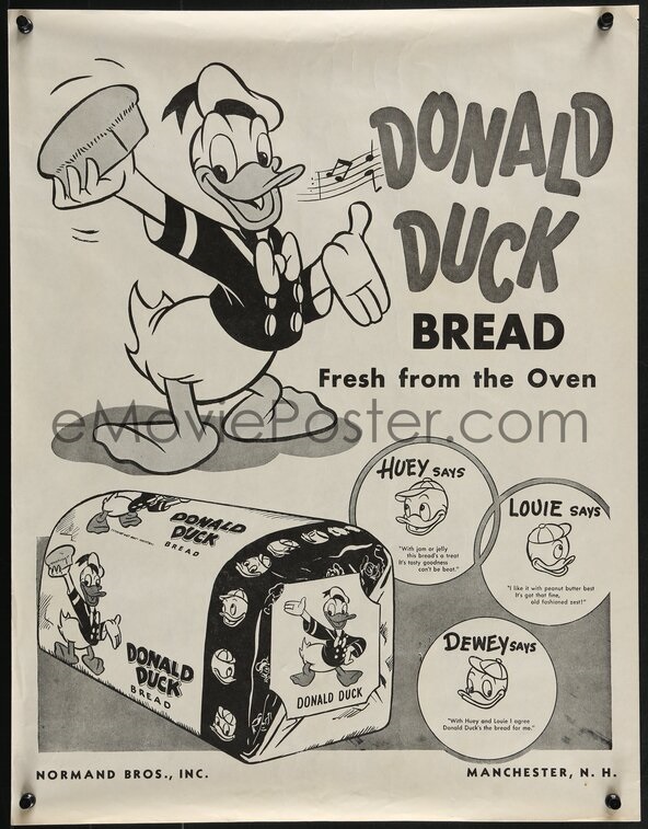 eMoviePoster Donald Duck advertising poster