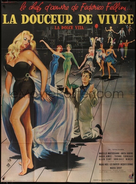 eMoviePoster French La Dolce Vita one-panel