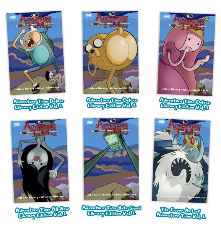 Adventure Time Deluxe Comics Library single volumes