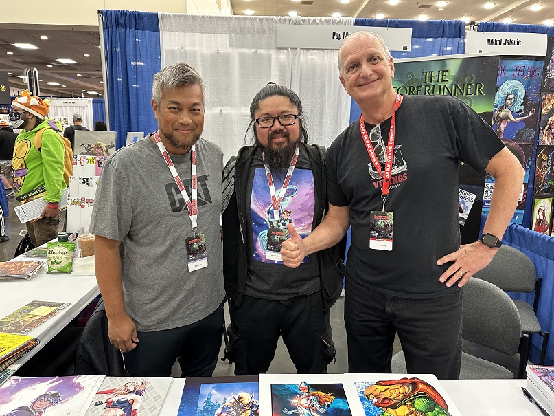 Baltimore Comic-Con 29 Pop Mhan, Anh Vu Do, and Jay Veloso Batista