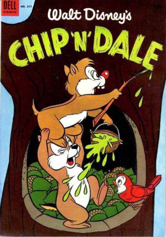 Chip ‘n’ Dale on the cover of Four Color #517
