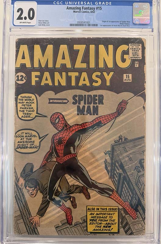 Comic sales on eBay Amazing Fantasy #15