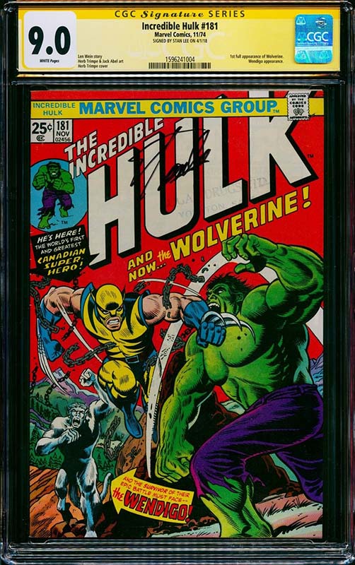 Comic sales on eBay – Incredible Hulk #181